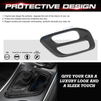 Carbon Fiber Style Gear Shift Media Frame Cover for Dodge Challenger (2015-2026)