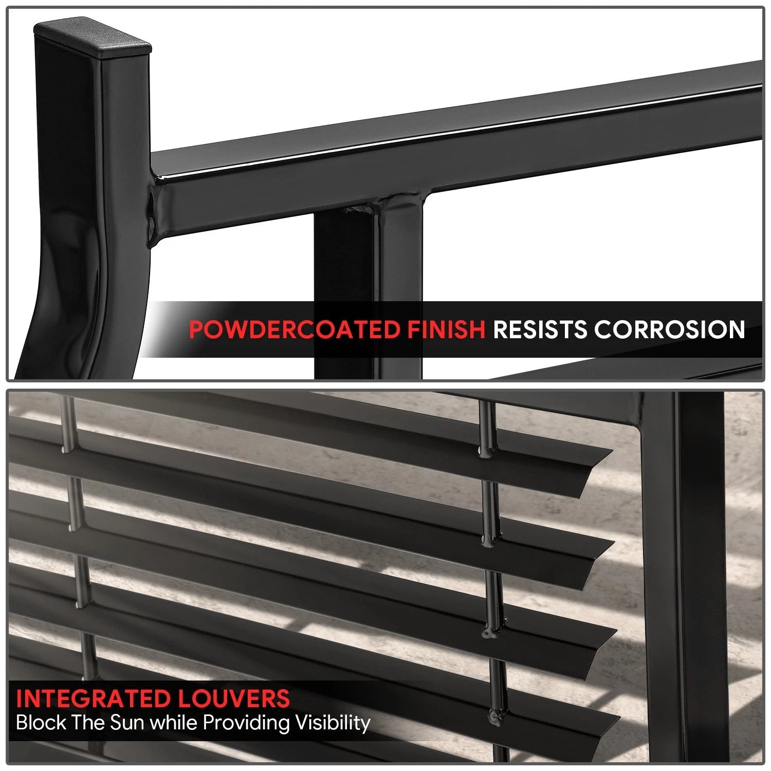 Rear Headache Rack for Colorado Canyon (2015–2022) Carbon Steel