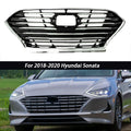 Front Bumper Grille for Hyundai Sonata (2018–2020) Chrome Replacement
