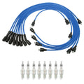 Set of 8 NGK Iridium IX Spark Plugs & Wire Set for Bel Air Biscayne Caprice (1965–1975)