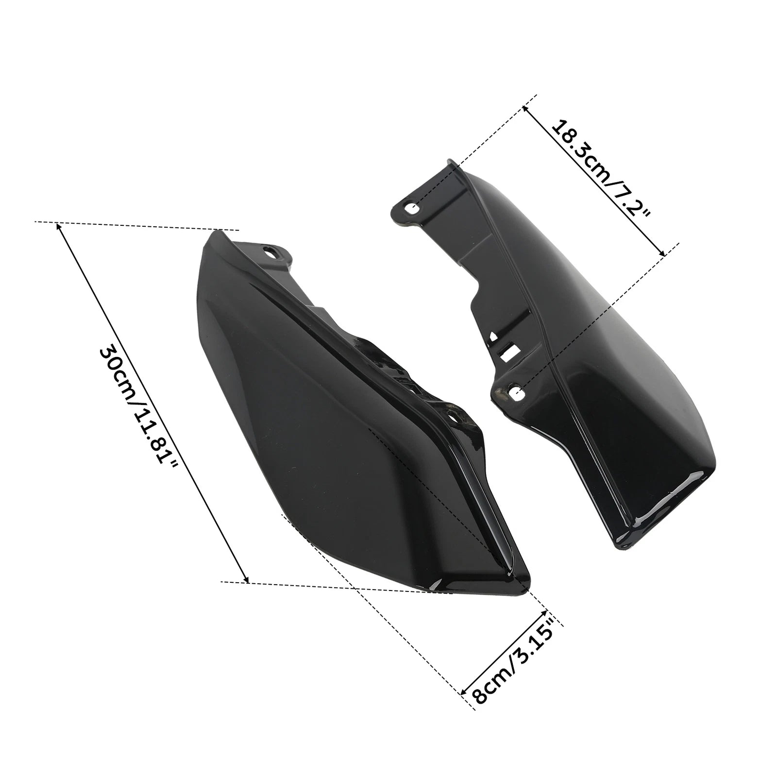 ABS Mid-Frame Air Deflectors for Harley Touring Road Electra Street Glide (2009–2023)
