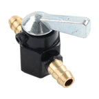 8mm On-Off Fuel Tap Gas Valve Petcock for Motorcycle Inline Black