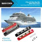 2 Way 6 Way Bus Bar Power Distribution Terminal Block 12V 150A