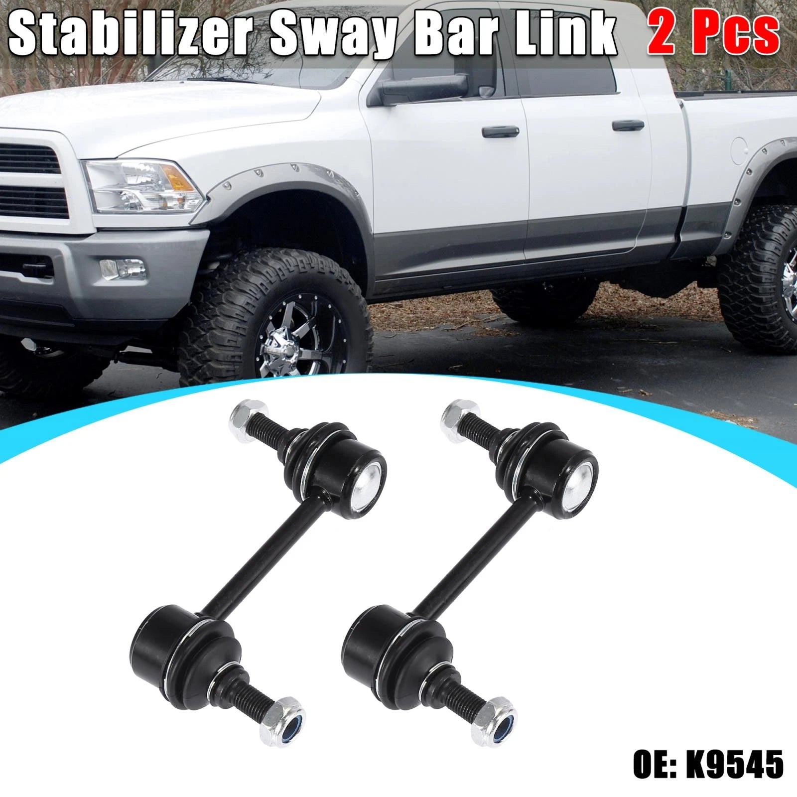 2Pcs Rear Sway Bar Stabilizer Link K9545 4883012060 for Toyota Corolla (1988–2002)