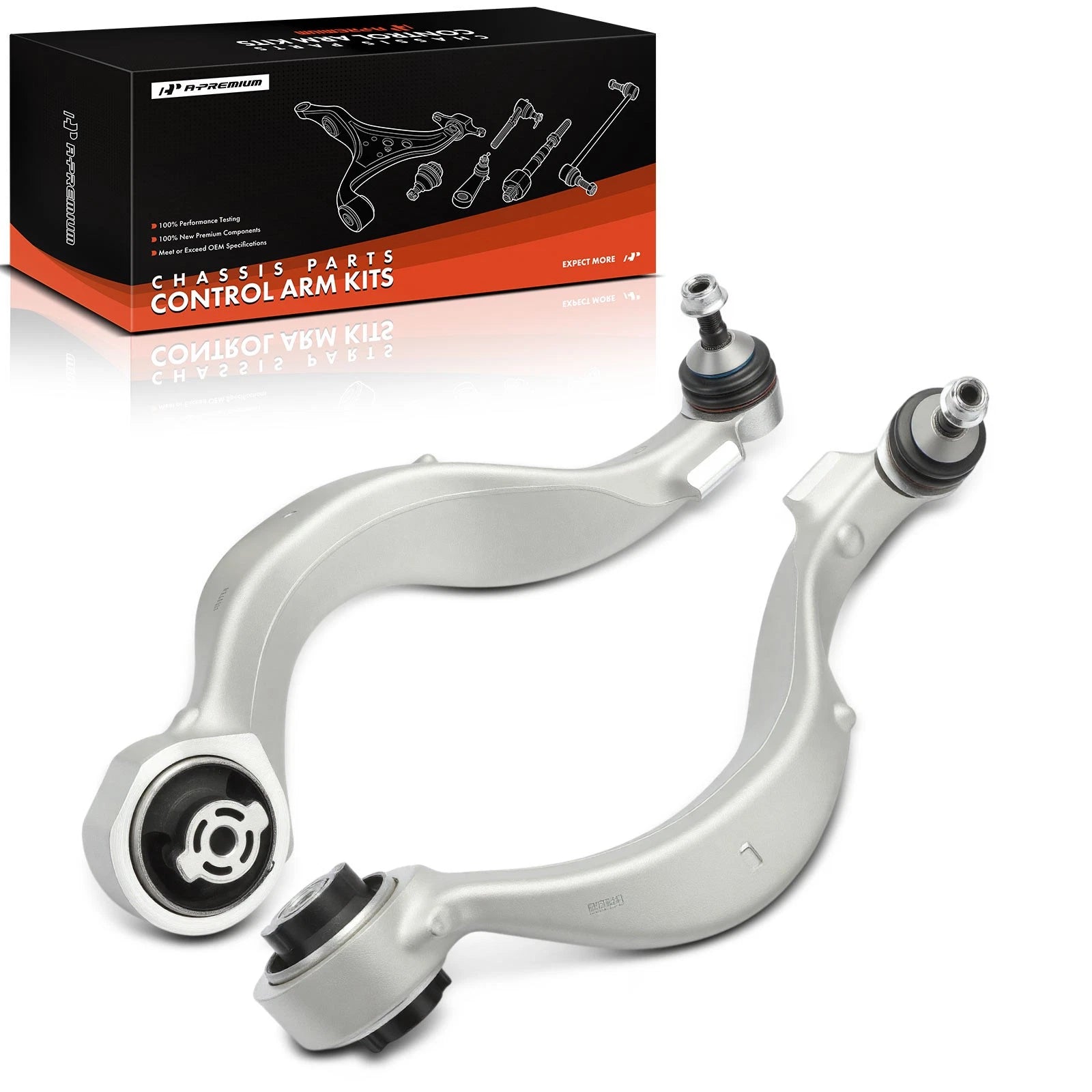 2X Front Lower Rearward Control Arm w/ Ball Joint for Jeep 