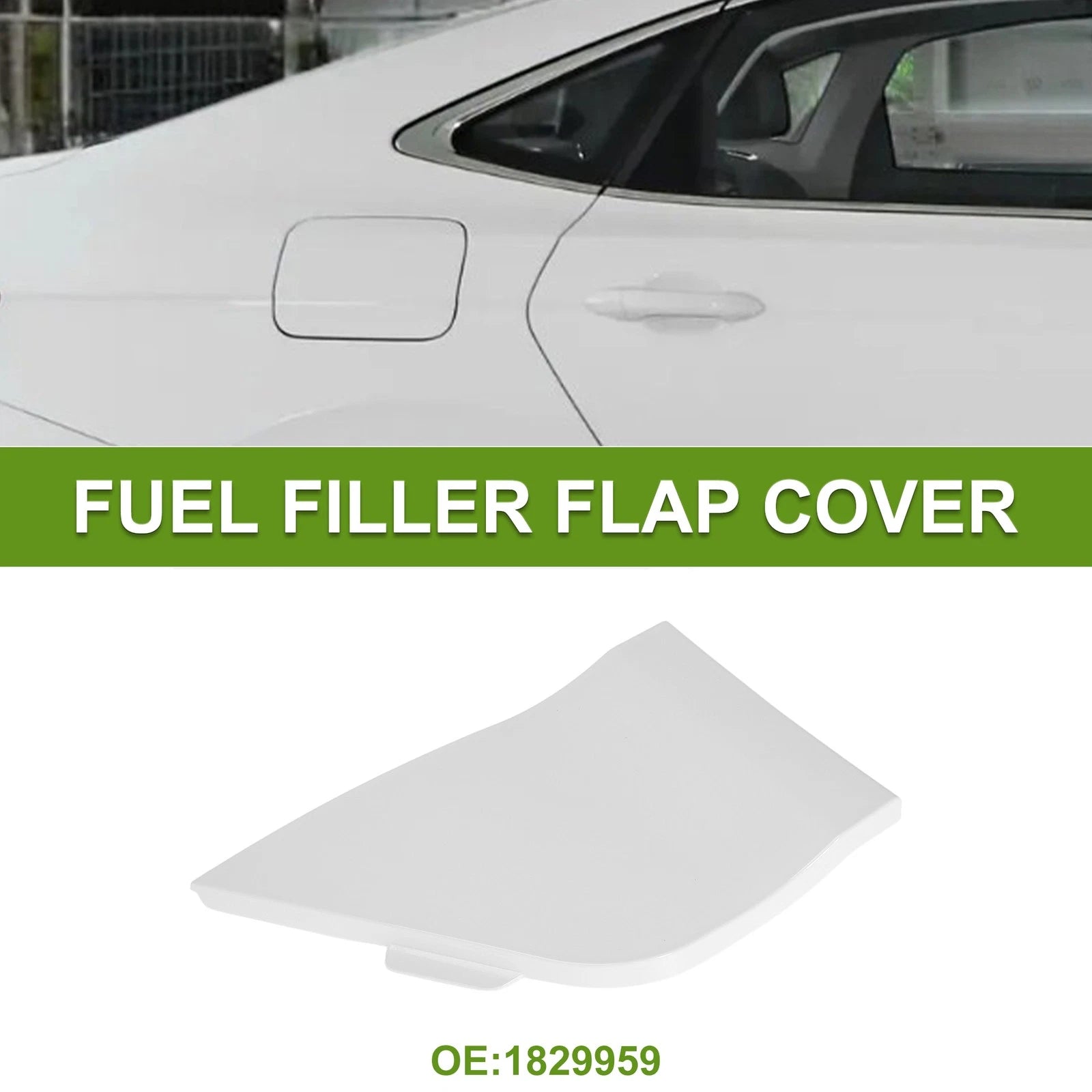 Fuel Tank Door Cap for Ford Transit MK8 (2014–2024) Fuel Filler Flap Cover White