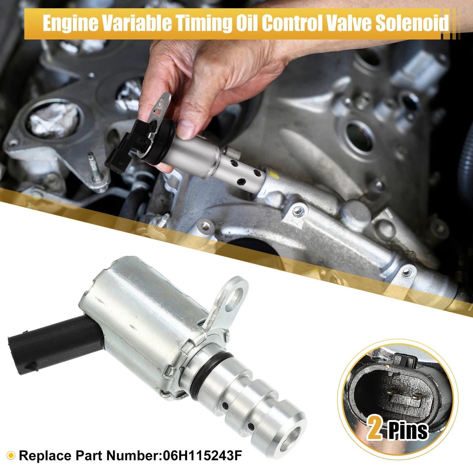 VVT Solenoid for Audi A3 Quattro (2009–2013) No. 06H115243F