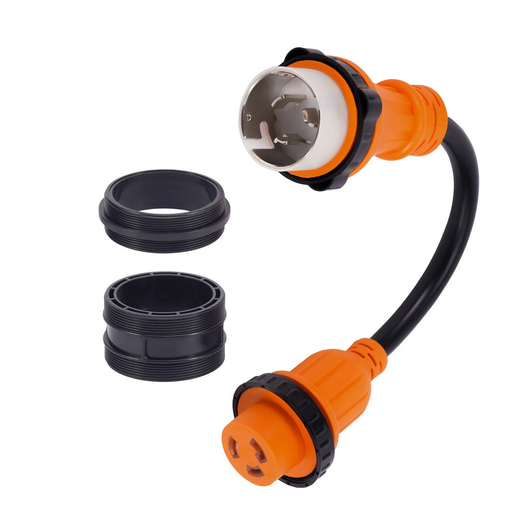 50A to 30A Boat Power Adapter for Marine Use (18 Inch)