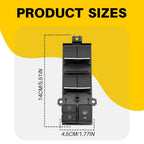 Left Side Window Switch for Toyota Corolla Sedan (2020–2022) ABS Plastic