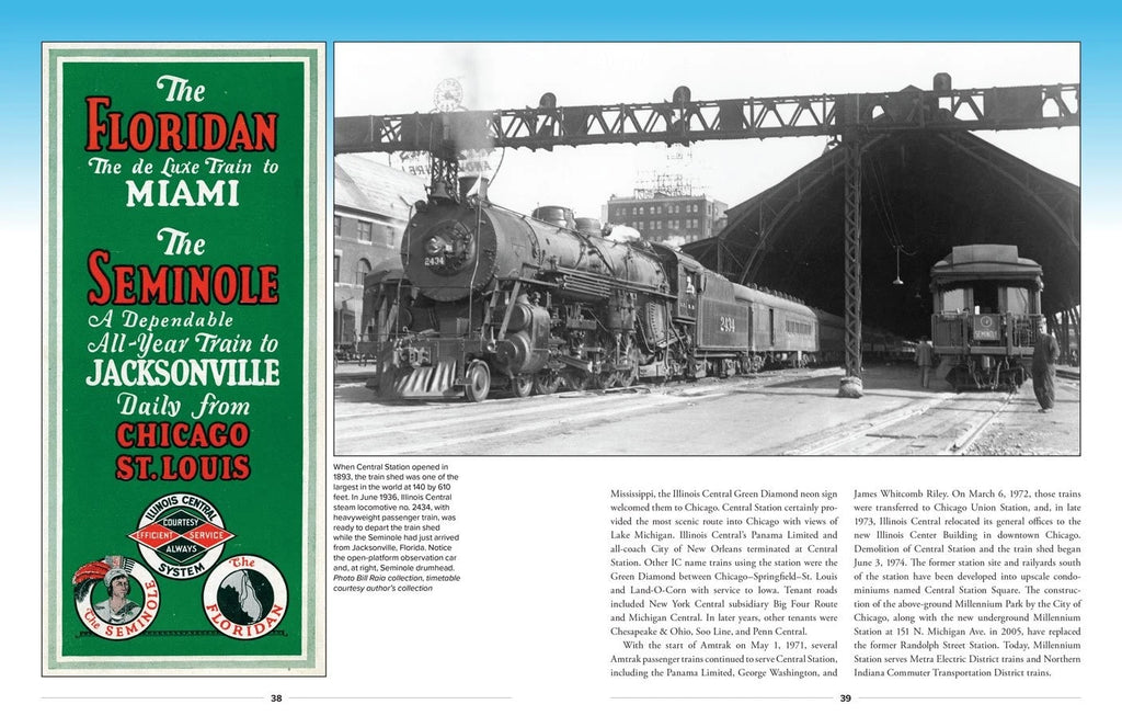 Chicago's Celebrated Stations & Trains Book for Train Enthusiasts