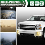Set of 2 Clear Fog Lights for Chevrolet Silverado (2013–2015)