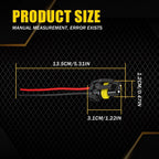 Set of 4 Wiring Pigtail Connectors for Headlight Dual Beam (9005 HB3)