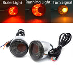 Front Chrome LED Running Brake Turn Signal Indicator Light for H-D XL883 1200 (1992–2017)