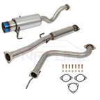 SS Exhaust System 4.5" Burnt Tip Muffler for Honda Del Sol (1993–1997)