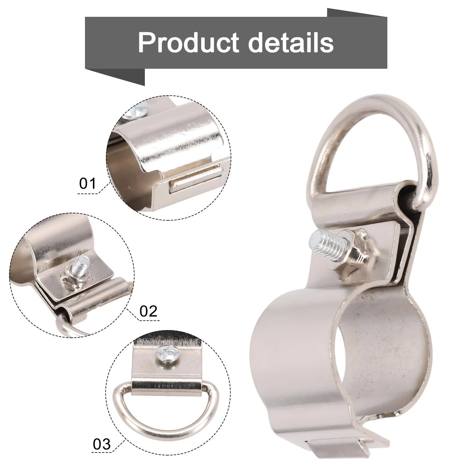 Shaft Clamp Shoulder Strap for Universal Fit (Adjustable, Metal)