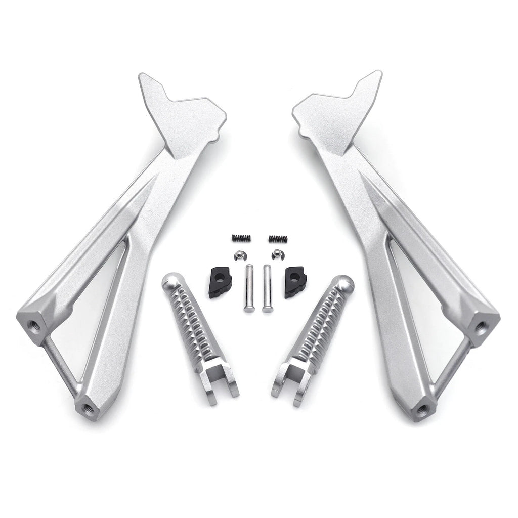 Silver Rear Passenger FootPeg Bracket for Ducati 848 (2008), 1098/S (2007-2008), 1098 (2010-2011)