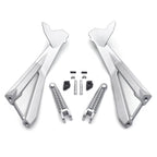 Silver Rear Passenger FootPeg Bracket for Ducati 848 (2008), 1098/S (2007-2008), 1098 (2010-2011)