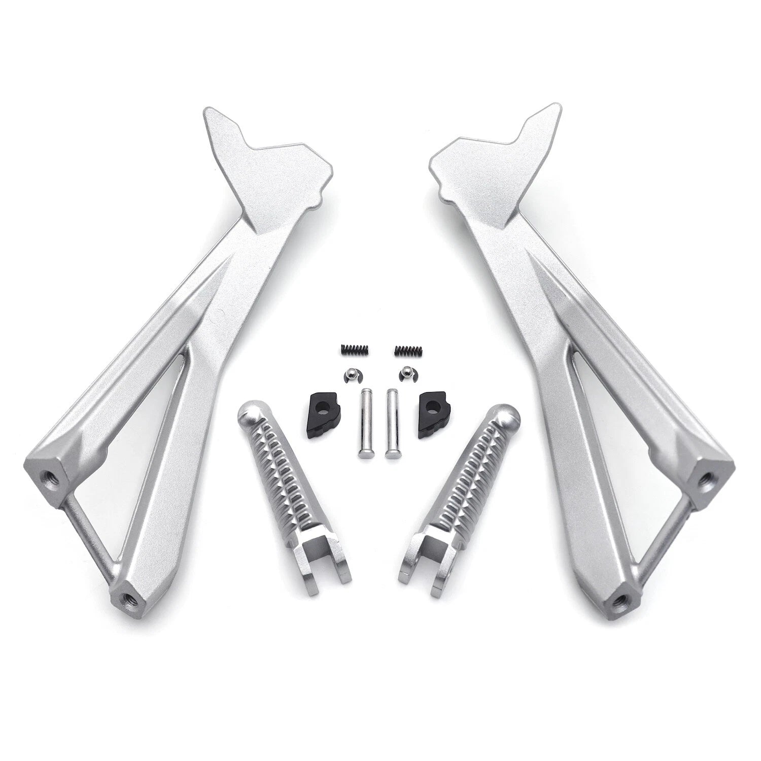 Silver Rear Passenger FootPeg Bracket for Ducati 848 (2008), 1098/S (2007-2008), 1098 (2010-2011)