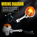 2X Motorcycle Turn Signal Light for Honda C70 CT70 CT90 XL100 CB350 CM400 CB450