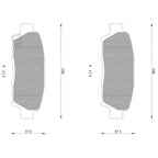 Rear Disc Brake Pad Set for Toyota Avalon MCX10R (2000–2003)