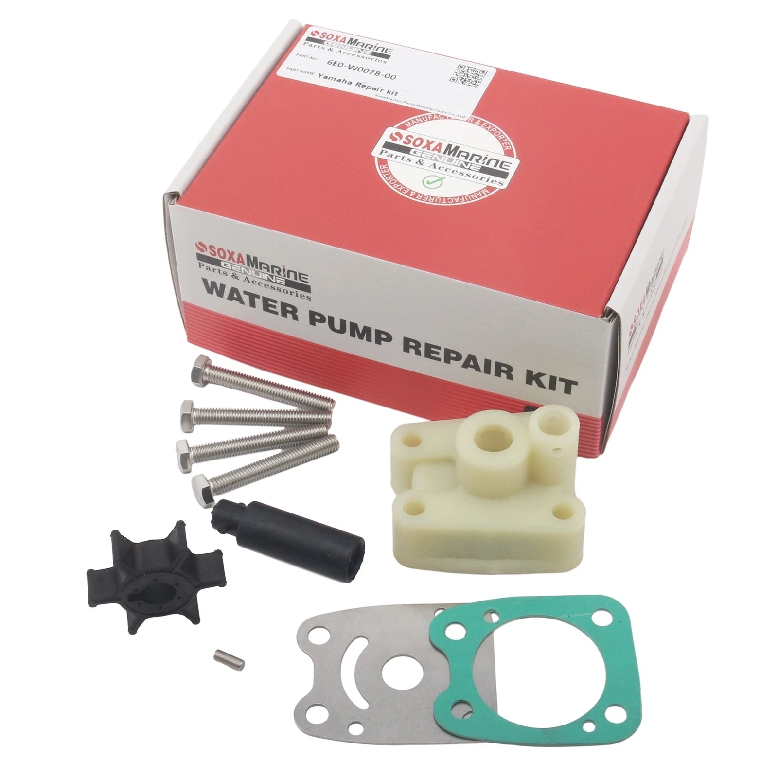 Soxa Outboard Water Pump Rebuild Kit for Yamaha 2/4 Stroke 4-5 HP