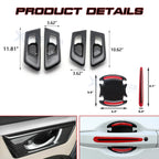 Carbon Fiber Texture Door Handle Bowl Trim for Honda CR-V (2017-2022)