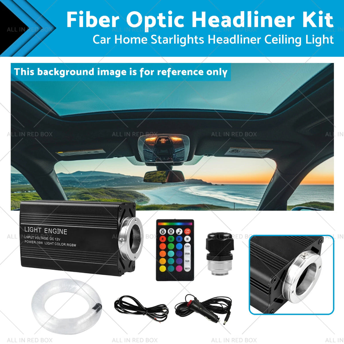 500PCS LED Fiber Optic Starlight Kit for Cars (Universal)