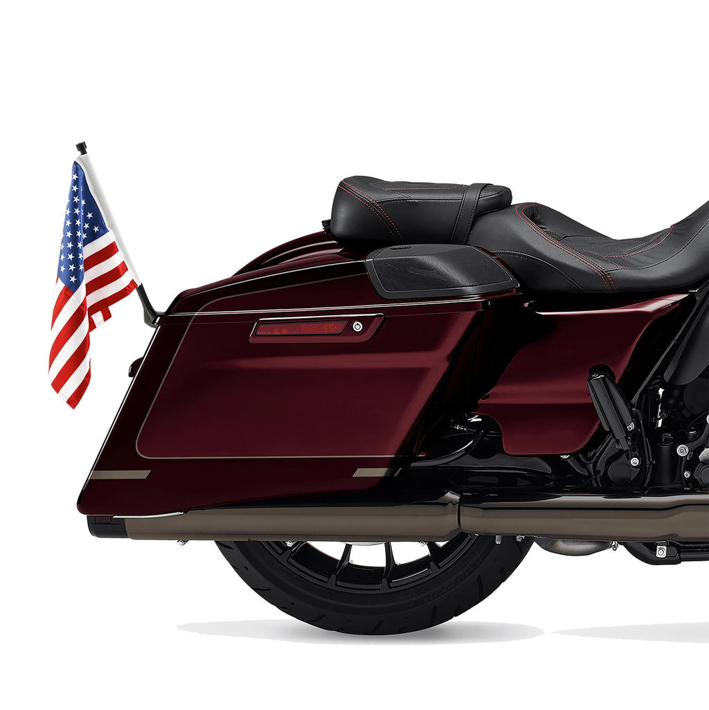 Saddlebag Clamp for Harley Road King (2014–2024) - American Flag Pole