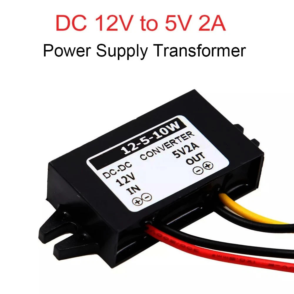 Power Supply Transformer for Car CD/DVD/VCD (DC 12V to 5V, 2A)