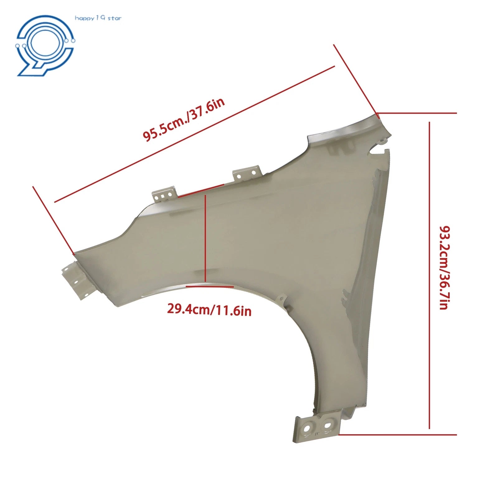 Left Passenger Fender for Chevy Equinox (2018-2024) Primed Steel
