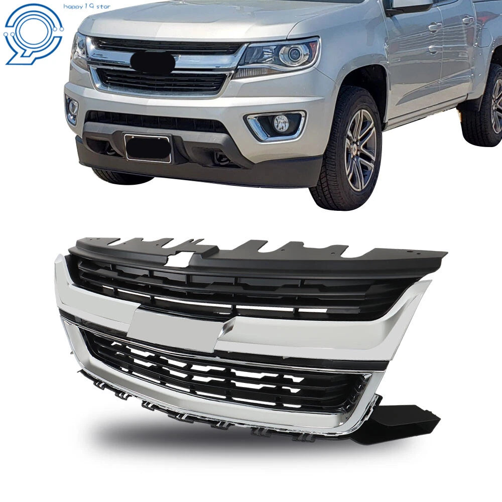 Front Upper Grille with Chrome Trim for Chevrolet Colorado (2015–2020)
