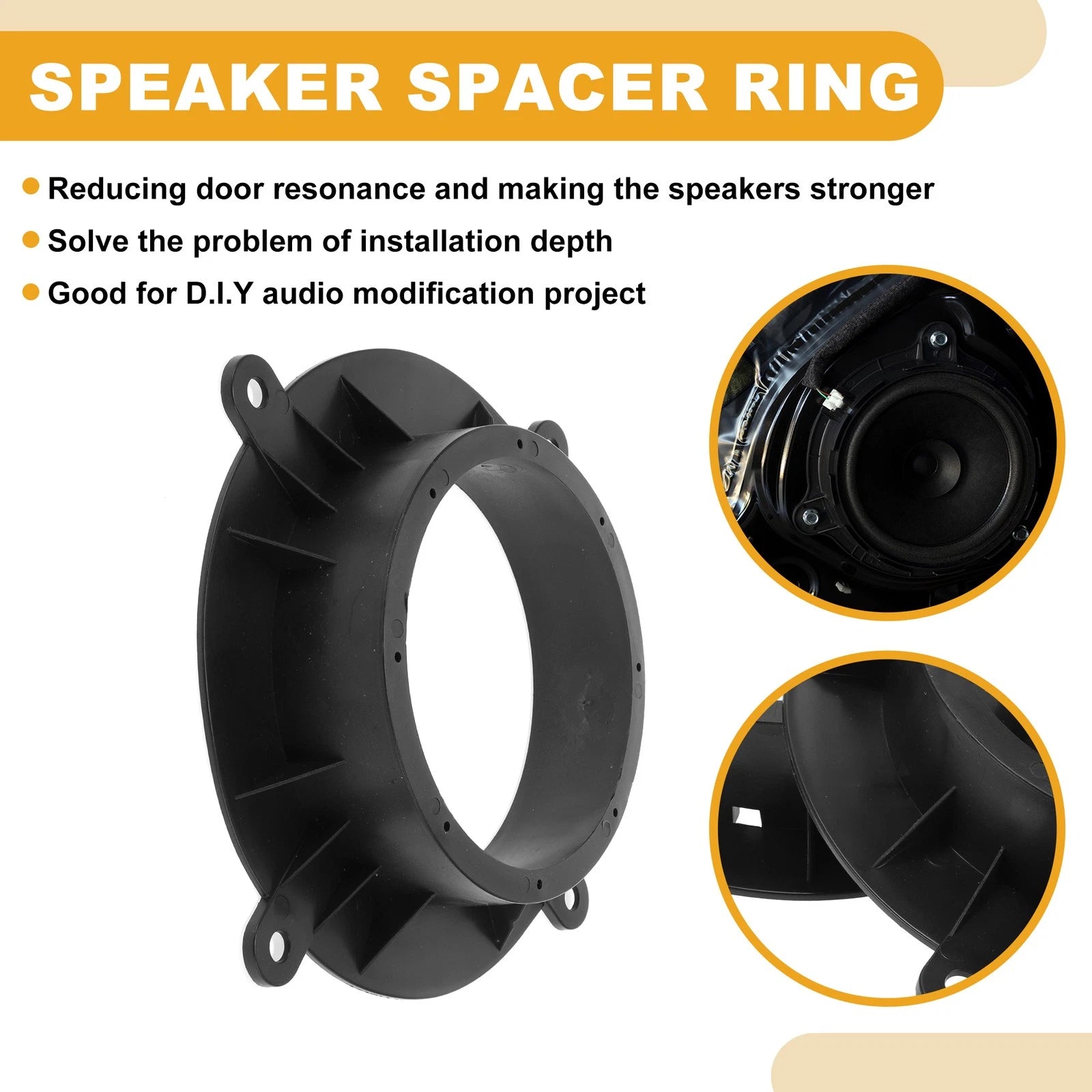 Set of 2 Speaker Spacer Rings for Mazda Atenza 