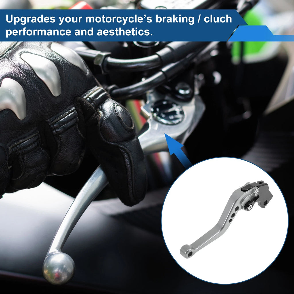 Adjustable Short Brake Clutch Levers for Suzuki SV650 (1999–2009) Titanium Tone