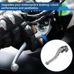 Adjustable Short Brake Clutch Levers for Suzuki SV650 (1999–2009) Titanium Tone