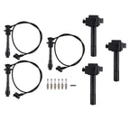 Set of 3 Ignition Coils + 6 Spark Plugs + Wires for Toyota Solara Sienna (1998–2003)