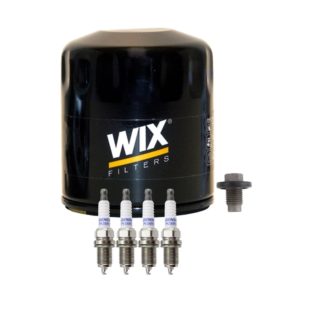Wix Engine Oil Filter & Denso Spark Plugs Set for Breeze Cirrus Stratus (L4)