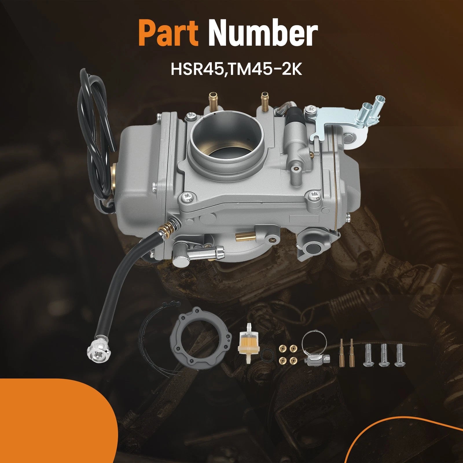 TM45-2K Carburetor for Harley Davidson EVO Twincam (1999–2006) HSR45 45mm