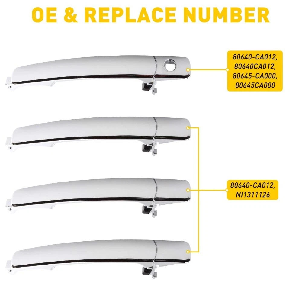 Exterior Door Handle Set for Nissan Rogue (2008–2013)