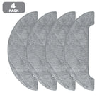 Set of 4 Microfiber Mop Pads for Liectroux Lilin X6 (Compatible)