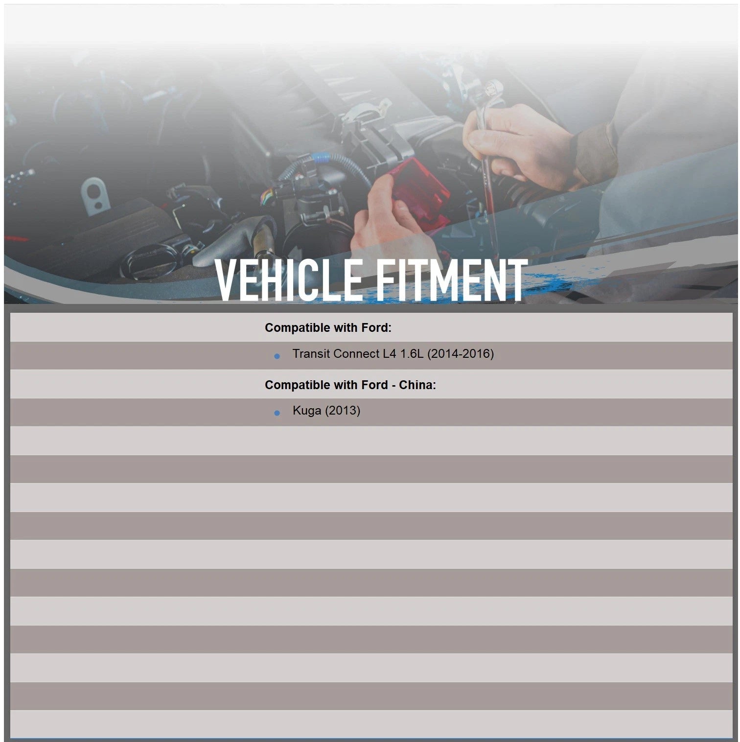 12V Starter for Ford Transit Connect (2014-2016)
