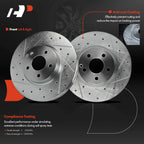 Drilled Brake Rotors & Ceramic Pads for Mercedes-Benz C300 C350 E250 SLK300 (2008–2015)