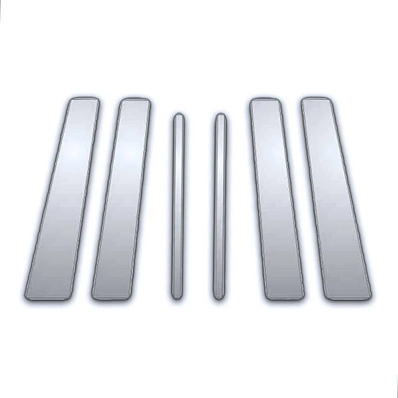 Chrome Pillar Post Covers 6Pc for Lincoln Continental (1995–2004)