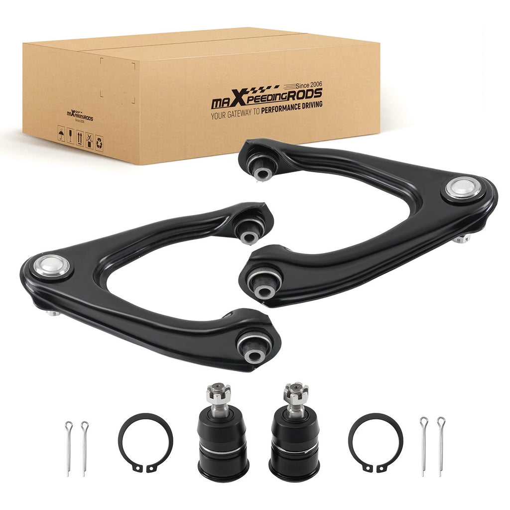 Set of 4 Front Upper Control Arms & Lower Ball Joints for Honda CR-V (1997–2001)