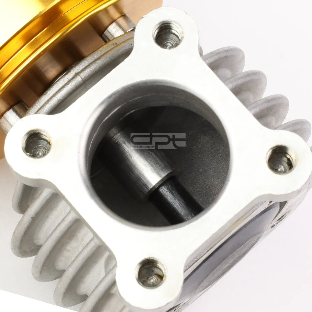 Universal 46mm Turbo 4-Bolt Wastegate Bypass Exhaust + Spring Gold