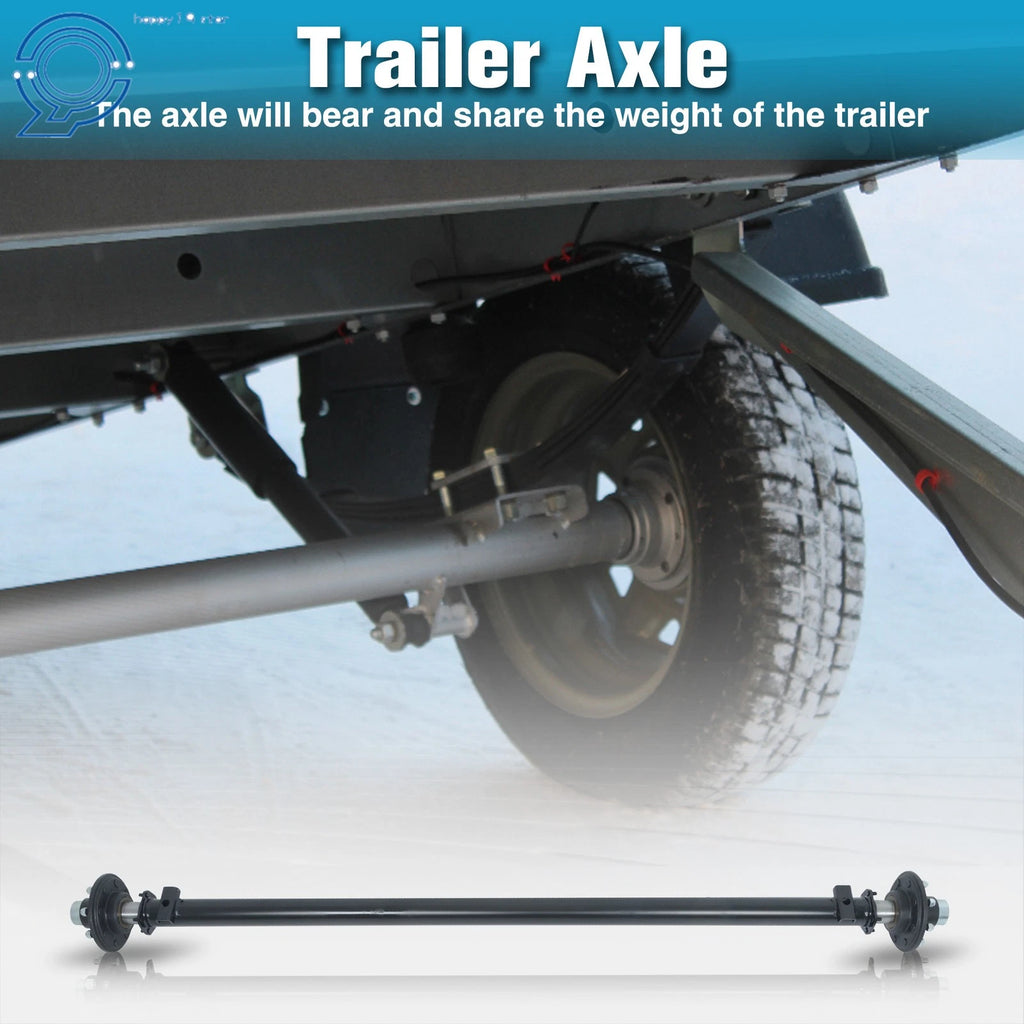 Trailer Axle 7000 lb Idler 8 Lug 95" Hubface 80" Spring Center 8x6.5 Bolt