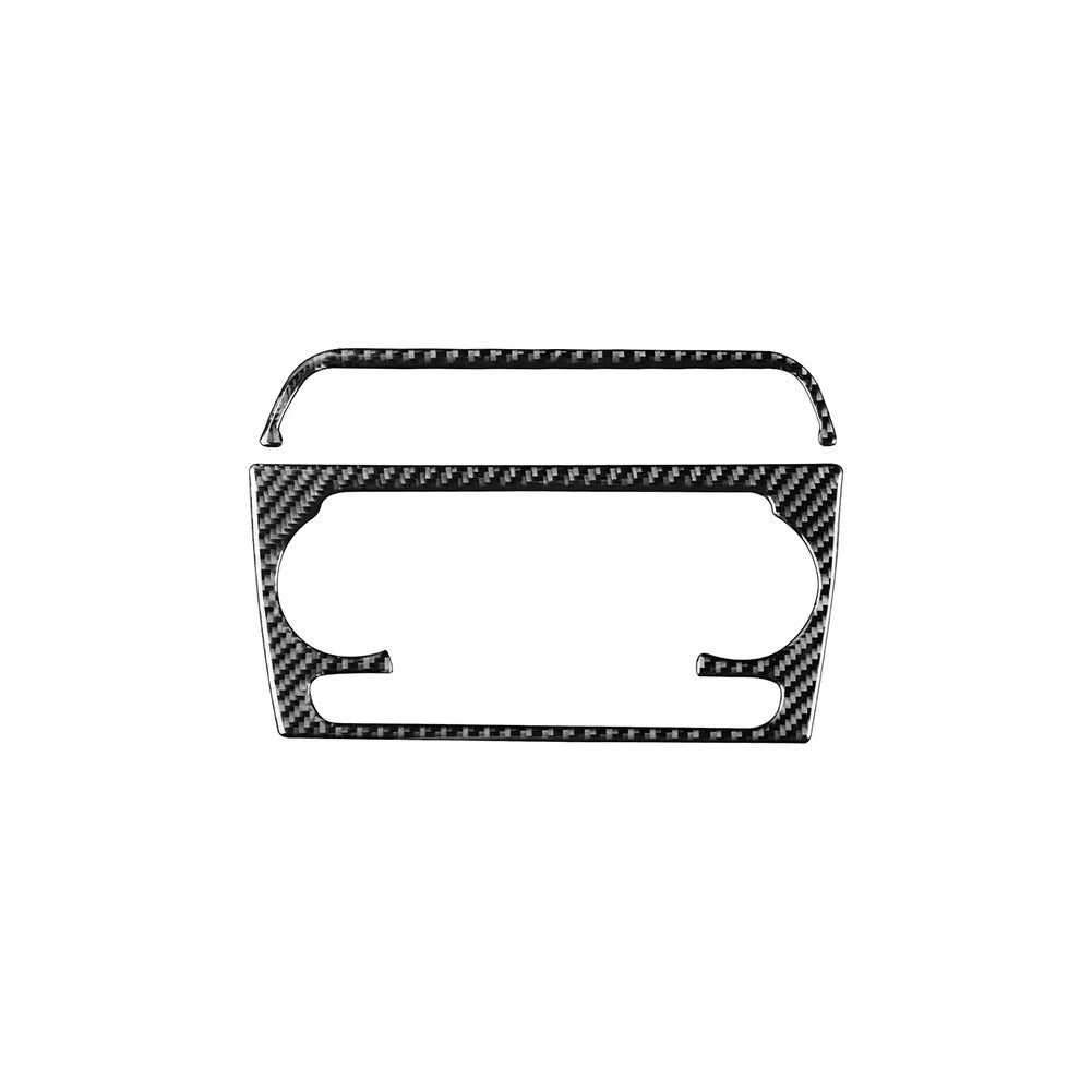 Center Console Air Condition CD Panel Cover Trim for Audi Q3 (2013–2018) Carbon Black