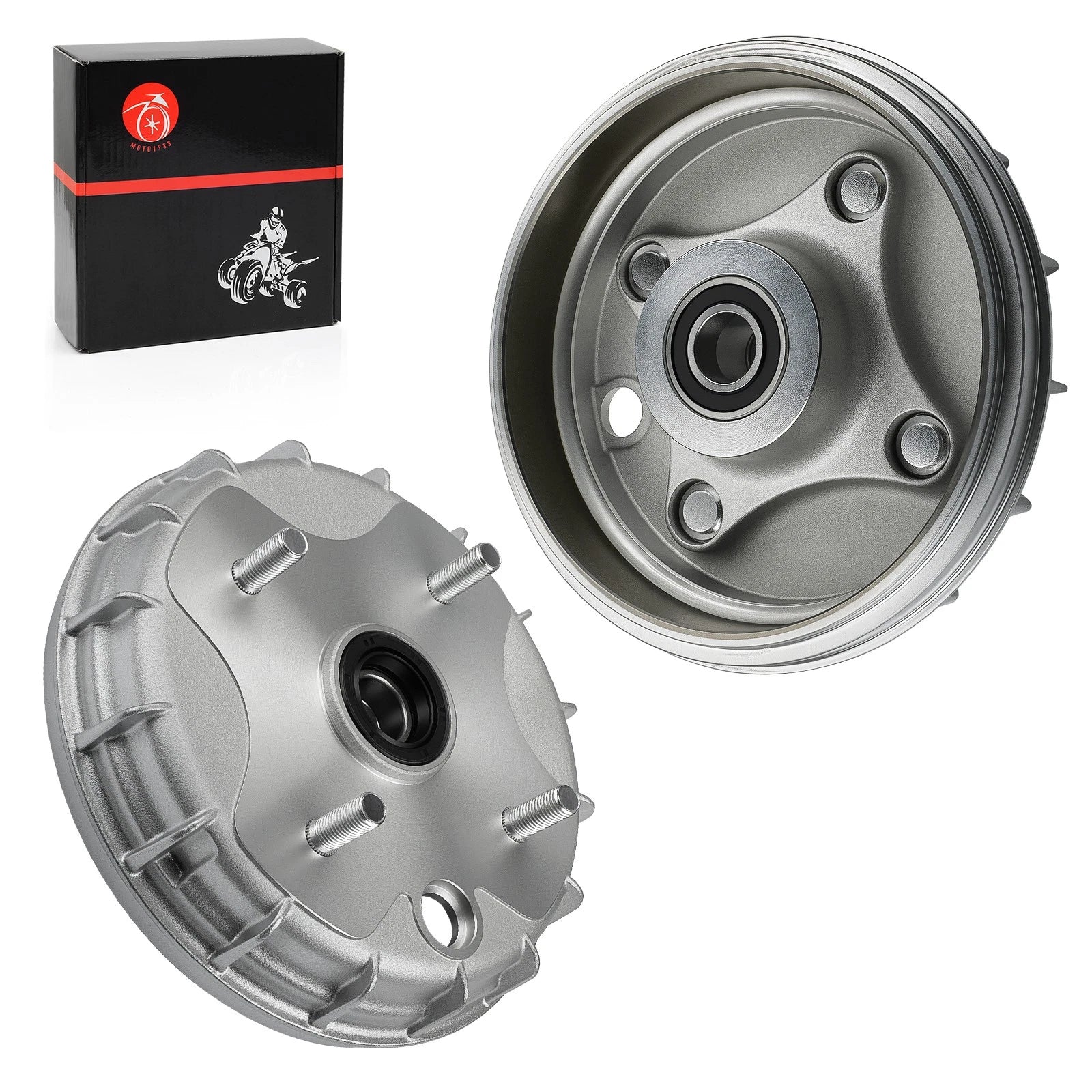 2 x Front Brake Drum for Honda Rancher 350 2X4 TRX350TM (2000–2006)