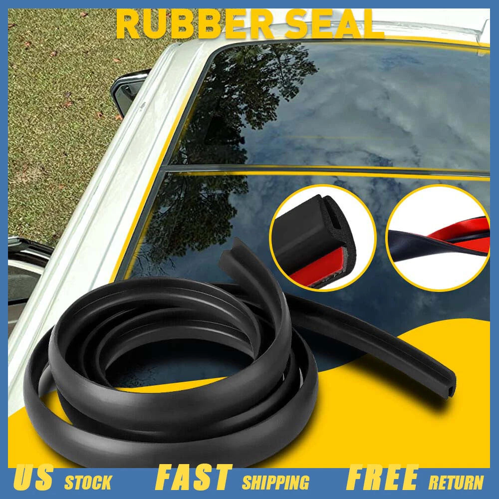 10ft Windshield Rubber Molding Seal Trim for Universal Fit (All Models)