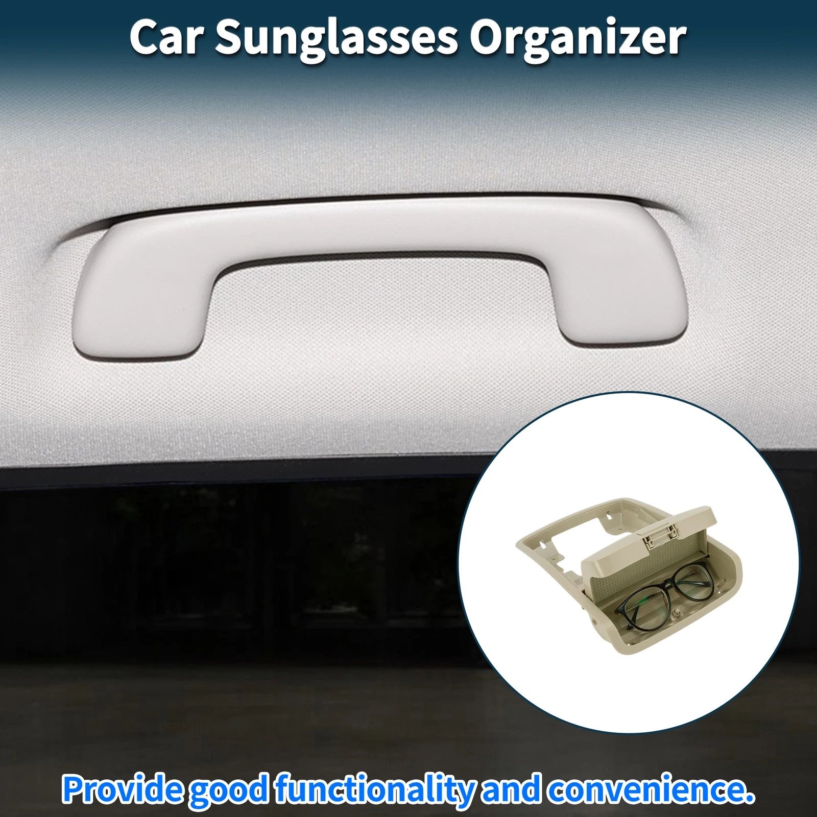 Car Sunglasses Case for Volkswagen Jetta/Vento MK6 (2011–2014) Beige