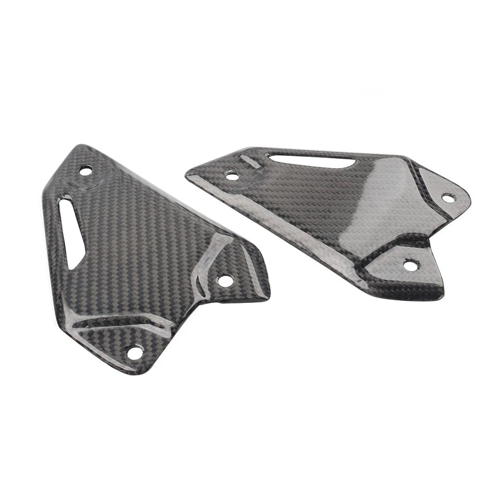 Footrest Plate Heel Guard for Kawasaki Z900 Z900SE (2017–2024) Carbon Fiber